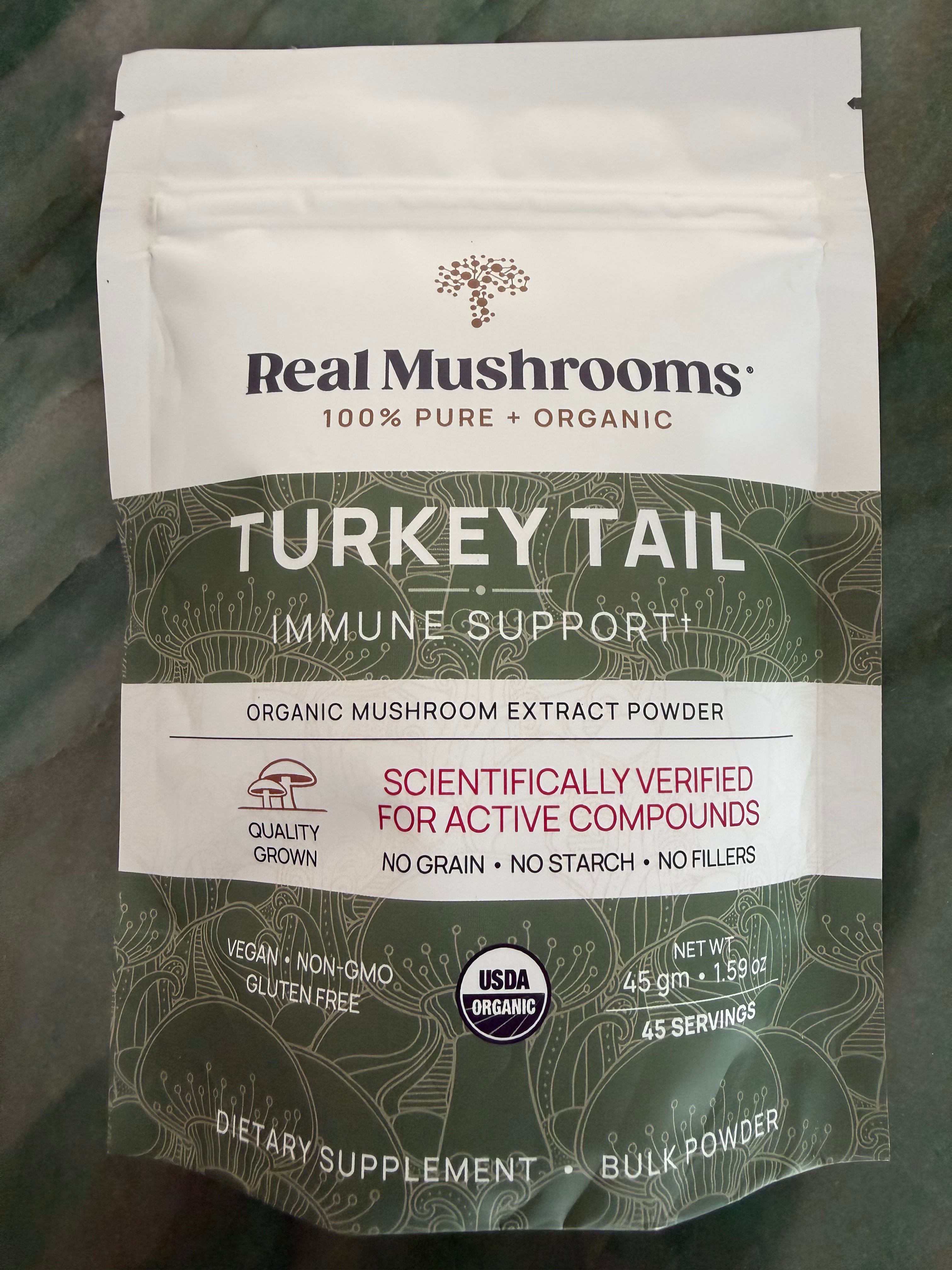 Chicken Breast Jerky 8oz w Turkey Tail Mushroom Extract Powder